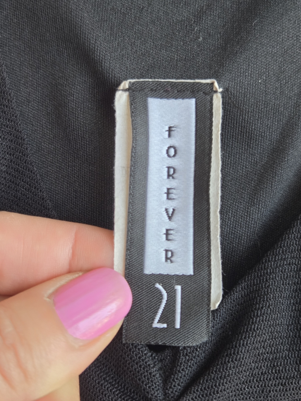 Forever 21 Black Scoop Neck Cap Sleeve Tank - Picture 3 of 4